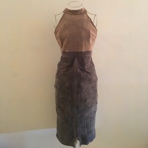 Beautiful Ultra Suede Body Con Dress